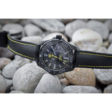 Load image into Gallery viewer, Tag Heuer Aquaracer Calibre 5 Black NATO Strap Carbon Dial Watch for Men - WBD218B.FC6446