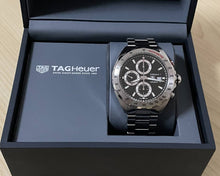 Load image into Gallery viewer, Tag Heuer Formula 1 Calibre 16 Automatic Chronograph Black Dial Silver Steel Strap Watch for Men - CAZ2010.BA0876