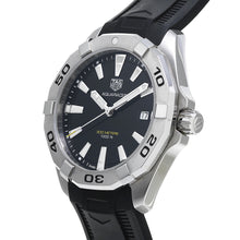 Load image into Gallery viewer, Tag Heuer Aquaracer Quartz Black Dial Black Rubber Strap Watch for Men -  WBD1110.FT8021