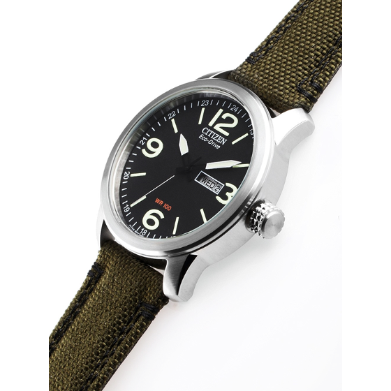 Citizen Men's Military Watch Commemorative Box Set BM8570-09E Personalized & Engraved!