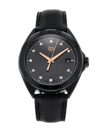 Tag Heuer Formula 1 Quartz Diamonds Black Dial Black Leather Strap Watch for Women - WBJ1317.FC8230