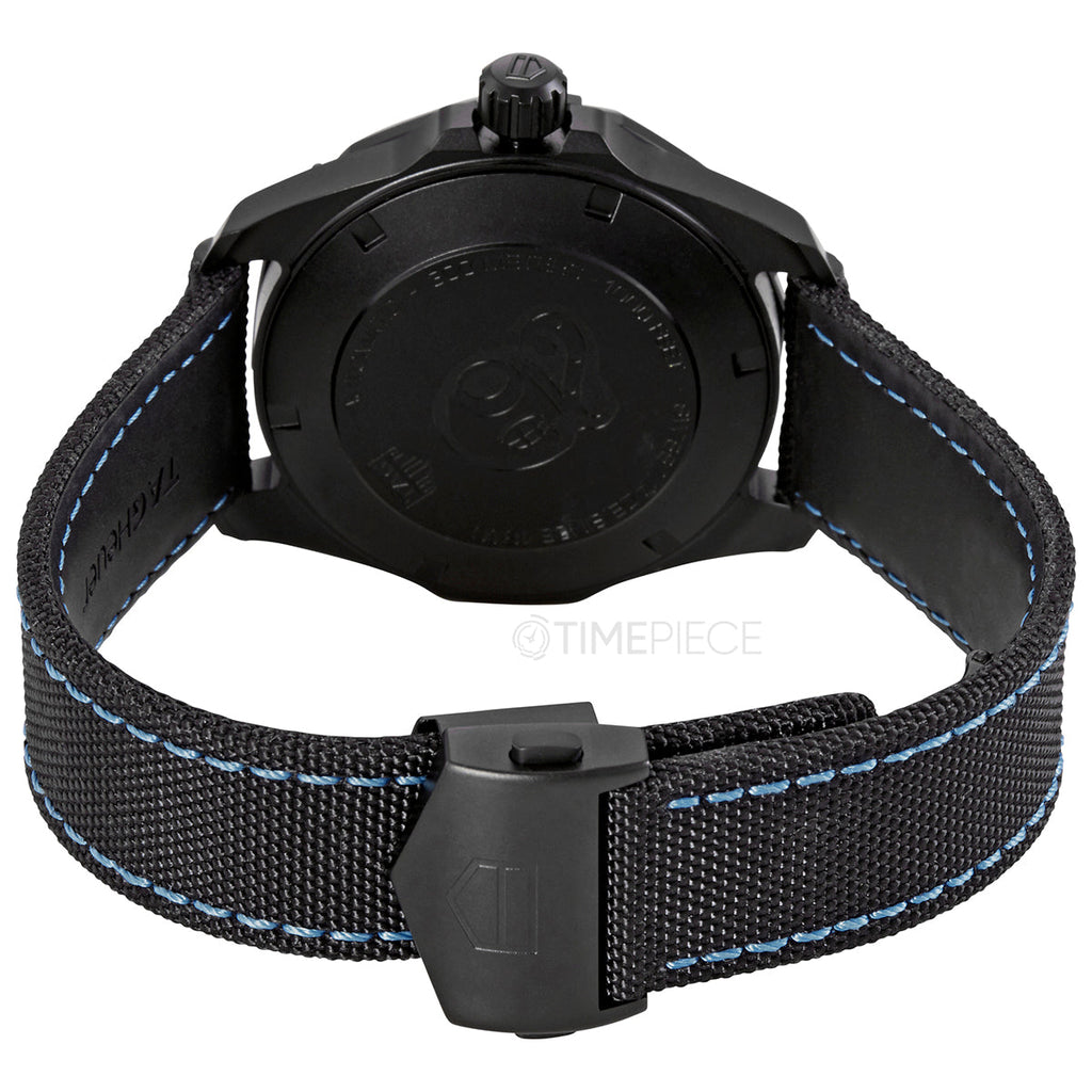 Tag Heuer Aquaracer Calibre 5 Black Nylon Strap Carbon Dial Watch for Men -  WBD218C.FC6447