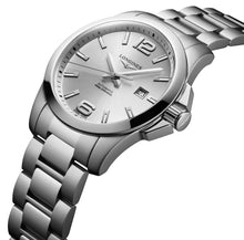 Load image into Gallery viewer, Longines Conquest Automatic Stainless Steel Silver Dial Date Divers Mens Watch L3.778.4.76.6
