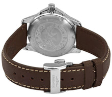 Load image into Gallery viewer, Longines Conquest Stainless Steel Brown Leather Strap Silver-Tone Dial Date Quartz Womens Watch L3.377.4.76.5