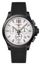 Load image into Gallery viewer, Longines Conquest V.H.P. Chronograph Black PVD Silver Dial Black Rubber Strap Perpetual Calendar Date Quartz Mens Watch L3.727.2.76.9
