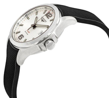 Load image into Gallery viewer, Longines Conquest V.H.P. Stainless Steel Silver Dial Black Rubber Strap Perpetual Calendar Date Quartz Mens Watch L3.716.4.76.9