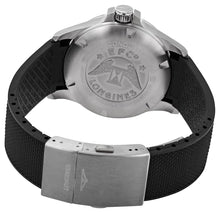 Load image into Gallery viewer, Longines Conquest V.H.P. Stainless Steel Silver Dial Black Rubber Strap Perpetual Calendar Date Quartz Mens Watch L3.726.4.76.9