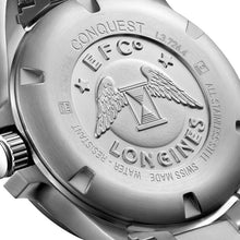 Load image into Gallery viewer, Longines Conquest V.H.P. Stainless Steel Silver Dial Perpetual Calendar Date Quartz Mens Watch L3.726.4.76.6