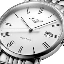 Load image into Gallery viewer, Longines Elegant Automatic Stainless Steel White Dial Date Mens Watch L4.910.4.11.6