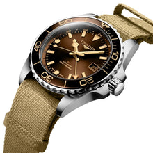 Load image into Gallery viewer, Longines HydroConquest GMT Automatic Stainless Steel Brown Dial Beige NATO Nylon Strap Date Divers Mens Watch L3.790.4.66.2