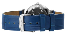 Load image into Gallery viewer, Longines La Grande Classique Monochrome Stainless Steel Blue Dial Blue Leather Strap Diamonds Quartz Womens Watch L4.523.0.90.2
