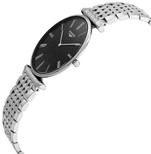 Load image into Gallery viewer, Longines La Grande Classique Stainless Steel Black Dial Quartz Mens Watch L4.766.4.51.6