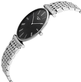 Longines La Grande Classique Stainless Steel Black Dial Quartz Mens Watch L4.766.4.51.6