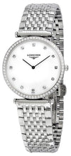 Load image into Gallery viewer, Longines La Grande Classique Stainless Steel Mother-Of-Pearl Dial Diamonds Quartz Womens Watch L4.741.0.80.6