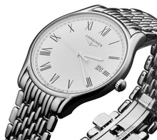 Load image into Gallery viewer, Longines Lyre Stainless Steel White Dial Date Quartz Mens Watch L4.859.4.11.6