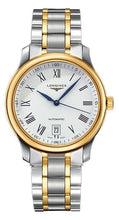 Load image into Gallery viewer, Longines Master Collection Automatic 18k Yellow Gold and Steel White Dial Date Mens Watch L2.628.5.11.7