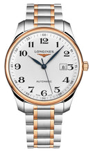 Load image into Gallery viewer, Longines Master Collection Automatic Stainless Steel &amp; 18K Rose Gold Silver Dial Date Mens Watch L2.893.5.79.7