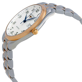 Longines Master Collection Automatic Stainless Steel & 18K Rose Gold Silver Dial Date Mens Watch L2.893.5.79.7