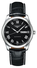 Load image into Gallery viewer, Longines Master Collection Automatic Stainless Steel Black Dial Black Leather Strap Day/Date Mens Watch L2.755.4.51.7