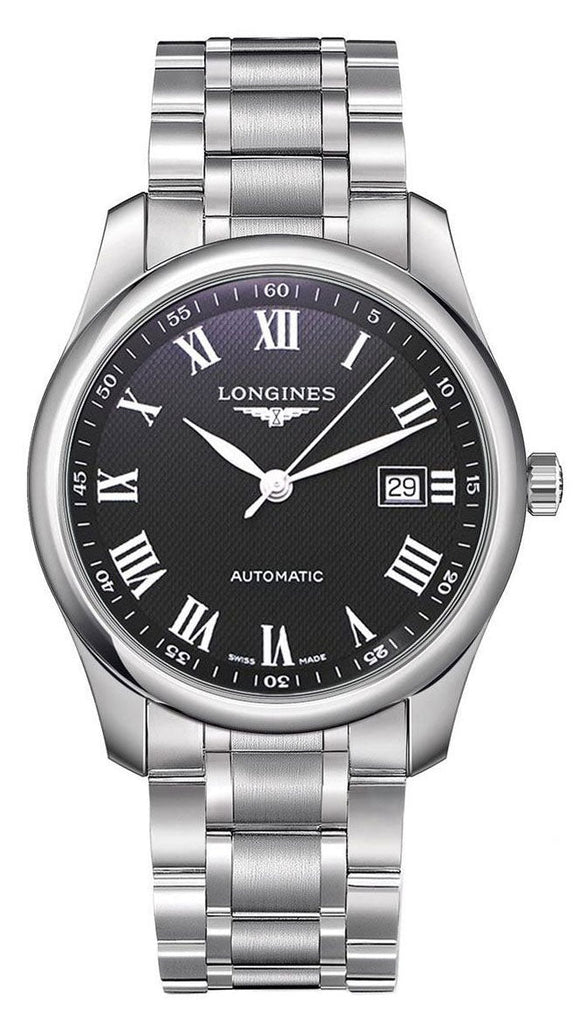Longines Master Collection Automatic Stainless Steel Black Dial Date Mens Watch L2.793.4.51.6