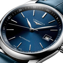 Load image into Gallery viewer, Longines Master Collection Automatic Stainless Steel Blue Dial Blue Leather Strap Date Mens Watch L2.793.4.92.0