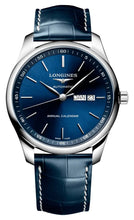 Load image into Gallery viewer, Longines Master Collection Automatic Stainless Steel Blue Dial Blue Leather Strap Date/Month Mens Watch L2.920.4.92.0