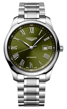 Load image into Gallery viewer, Longines Master Collection Automatic Stainless Steel Green Dial Date Mens Watch L2.893.4.09.6