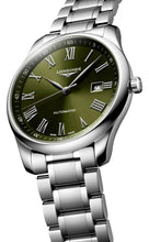 Load image into Gallery viewer, Longines Master Collection Automatic Stainless Steel Green Dial Date Mens Watch L2.893.4.09.6