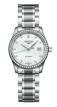 Load image into Gallery viewer, Longines Master Collection Automatic Stainless Steel Mother-Of-Pearl Dial Diamonds Date Womens Watch L2.257.0.87.6