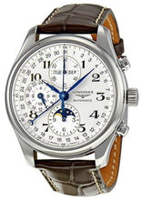 Load image into Gallery viewer, Longines Master Complications Automatic Chronograph Moonphase Stainless Steel Mens Watch L2.773.4.78.3