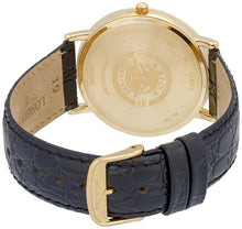 Load image into Gallery viewer, Longines Presence 18K Yellow Gold L48246322 Black Leather Strap Quartz Mens Watch Gold Tone Dial