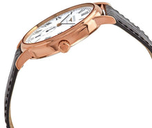 Load image into Gallery viewer, Longines Presence Automatic Rose Gold PVD White Dial Black Leather Strap Date Mens Watch L4.805.1.11.2