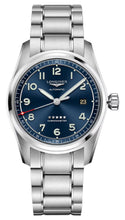 Load image into Gallery viewer, Longines Spirit Prestige Edition Automatic COSC Stainless Steel Blue Dial Interchangeable Blue/Brown Leather Strap Date Mens Watch L3.810.4.93.9
