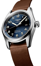 Load image into Gallery viewer, Longines Spirit Prestige Edition Automatic COSC Stainless Steel Blue Dial Interchangeable Blue/Brown Leather Strap Date Mens Watch L3.810.4.93.9