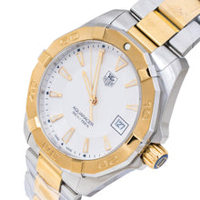 Load image into Gallery viewer, Tag Heuer Aquaracer Quartz White Dial Two Tone Steel Strap Watch for Men - WAY1120.BB0930