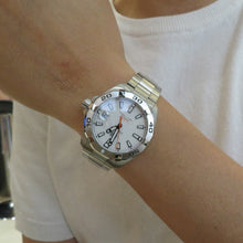 Load image into Gallery viewer, Tag Heuer Aquaracer Automatic White Dial Silver Steel Strap Watch for Men - WBD2111.BA0928