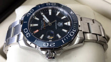 Load image into Gallery viewer, Tag Heuer Aquaracer Calibre 5 Blue Dial Silver Steel Strap Watch for Men - WAY211C.BA0928