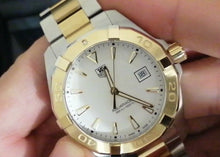 Load image into Gallery viewer, Tag Heuer Aquaracer Quartz White Dial Two Tone Steel Strap Watch for Men - WAY1120.BB0930