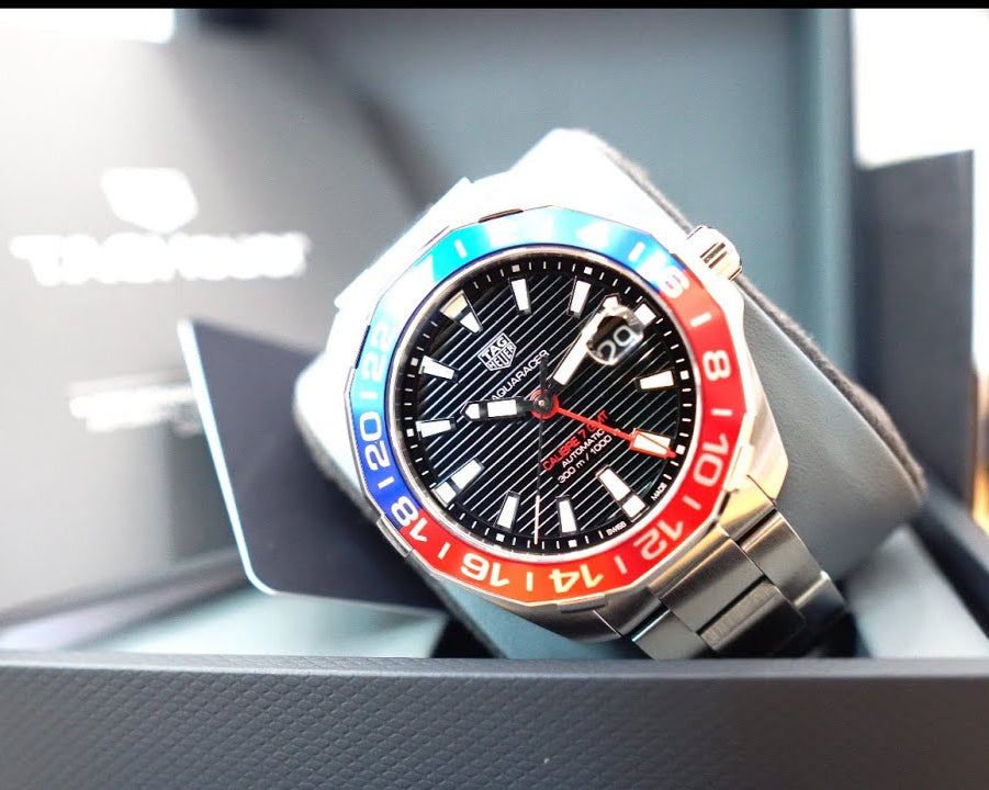 Tag Heuer Aquaracer Pepsi Black Dial Watch for Men - WAY201F.BA0927