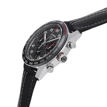 Load image into Gallery viewer, Tag Heuer Carrera Porsche Chronograph Special Edition Black Dial Black Leather Strap Watch for Men - CBN2A1F.FC6492