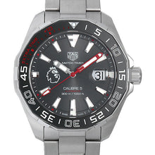 Load image into Gallery viewer, Tag Heuer Aquaracer Calibre 5 Premiere League Edition Black Dial Silver Stainless Steel Watch for Men - WAY201D.BA0927