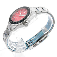 Load image into Gallery viewer, Tag Heuer Aquaracer Professional 300 Automatic Diamonds Pink Dial Silver Steel Strap Watch for Women - WBP231J.BA0618