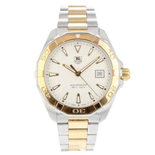 Load image into Gallery viewer, Tag Heuer Aquaracer Quartz White Dial Two Tone Steel Strap Watch for Men - WAY1120.BB0930