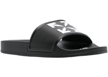Load image into Gallery viewer, OFF-WHITE Arrow Pool Slides Black White (Women's)