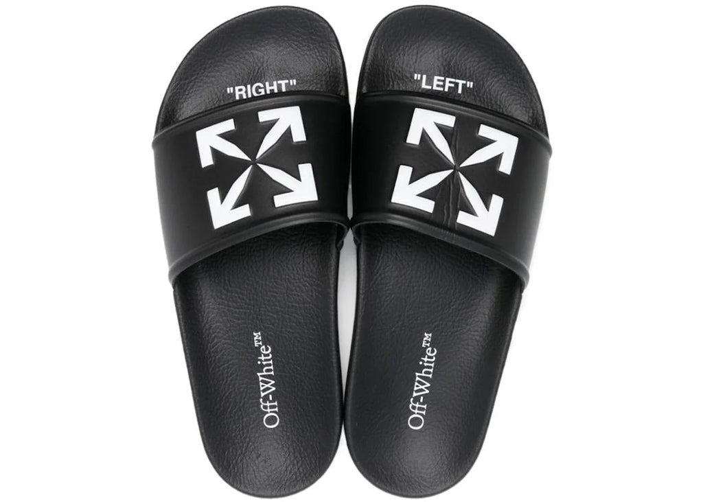 OFF-WHITE Arrow Pool Slides Black White (Women's)