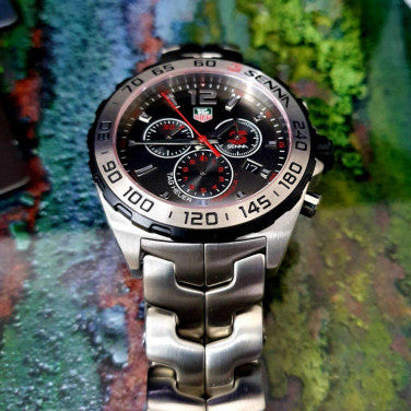 Tag Heuer Formula 1 Special Edition Chronograph Grey Dial Silver Steel Strap Watch for Men - CAZ1012.BA0883