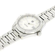 Load image into Gallery viewer, Tag Heuer Aquaracer Quartz White Dial Silver Steel Strap Watch for Men - WAY1111.BA0928