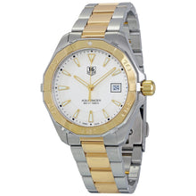 Load image into Gallery viewer, Tag Heuer Aquaracer Quartz White Dial Two Tone Steel Strap Watch for Men - WAY1120.BB0930