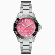 Load image into Gallery viewer, Tag Heuer Aquaracer Professional 300 Automatic Diamonds Pink Dial Silver Steel Strap Watch for Women - WBP231J.BA0618