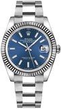 Rolex Datejust 41 Blue Dial Oyster Bracelet Watch 126334-0001